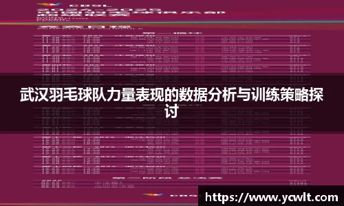 武汉羽毛球队力量表现的数据分析与训练策略探讨